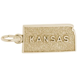 Kansas Map Charm