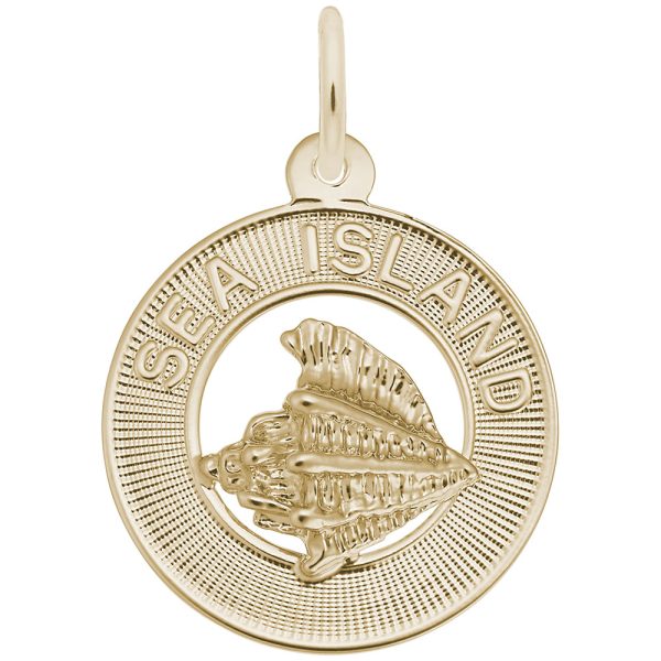 Sea Island Conch Shell Ring Charm