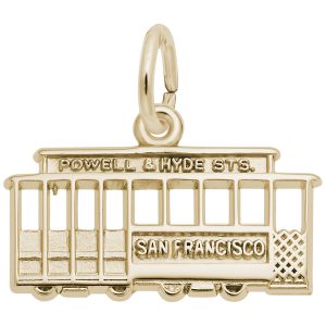 Flat San Francisco Cable Car Charm