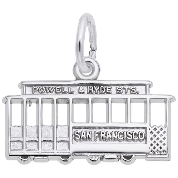 Flat San Francisco Cable Car Charm