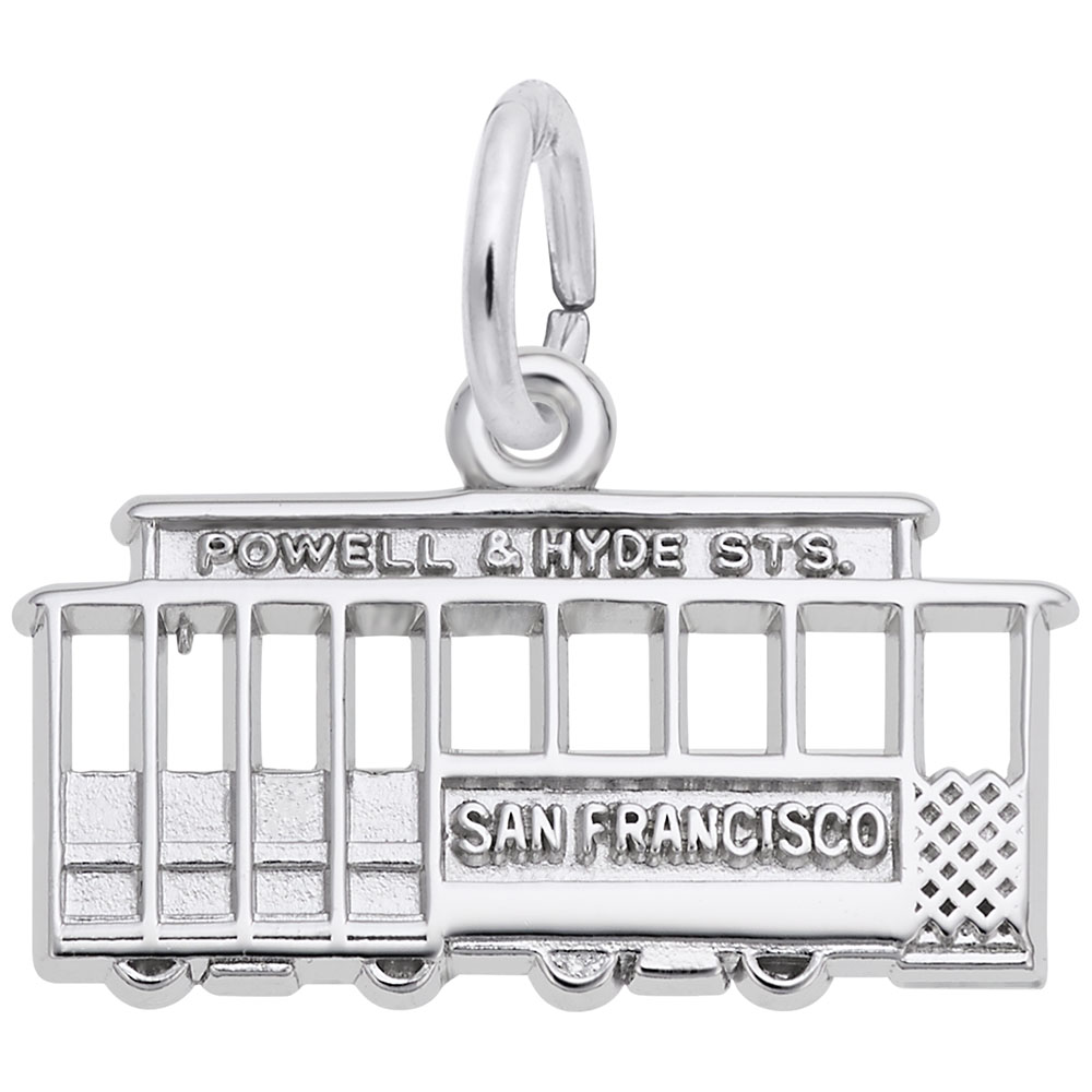 Flat San Francisco Cable Car Charm