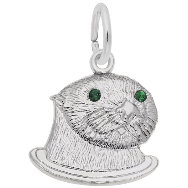 Sea Otter with Stones Charm