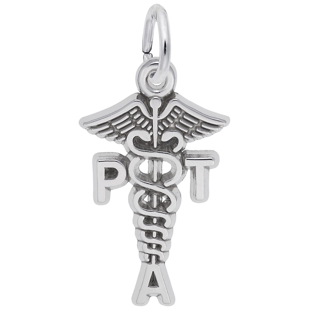 Physical Therapist Assistant Caduceus Charm