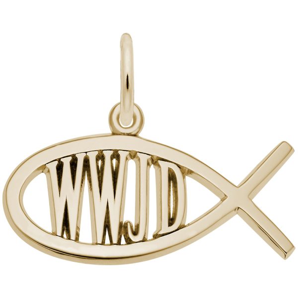 WWJD Fish Charm