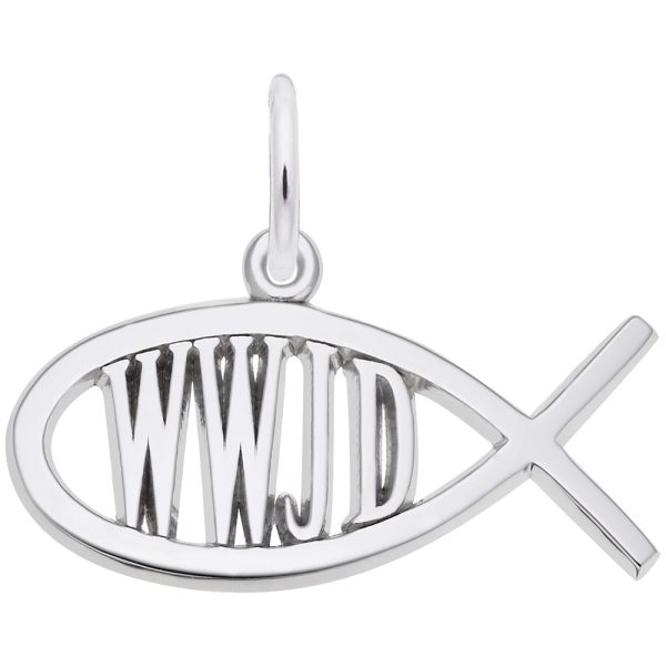WWJD Fish Charm