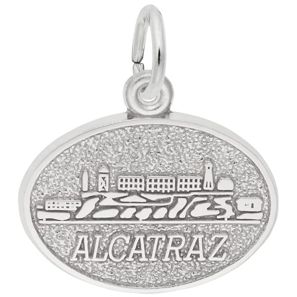 Alcatraz Oval Disc Charm