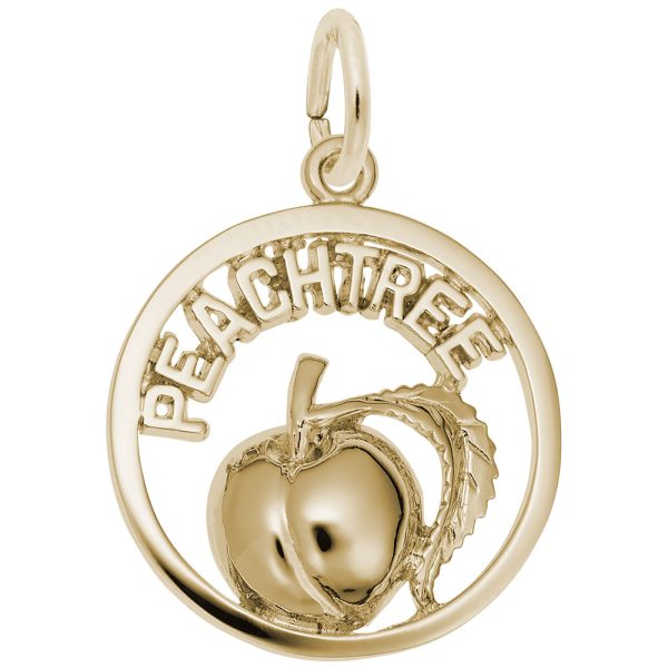Peachtree Peach Open Disc Charm