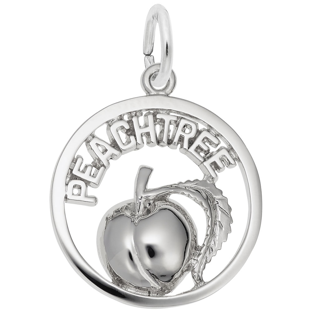 Peachtree Peach Open Disc Charm