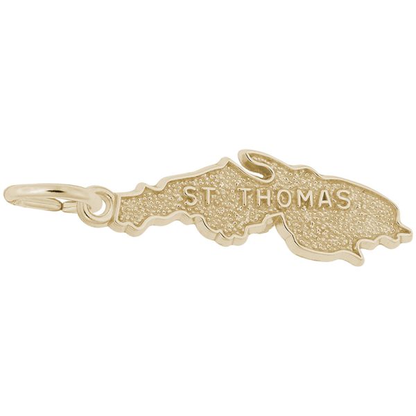 St. Thomas Map Charm