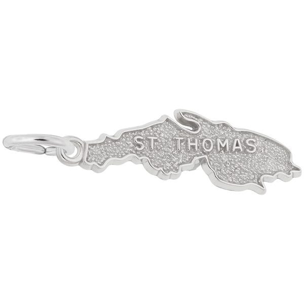 St. Thomas Map Charm