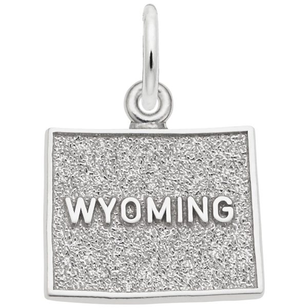 Wyoming Map Charm