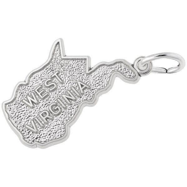 West Virginia Map Charm