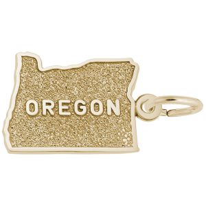 Oregon Map Charm