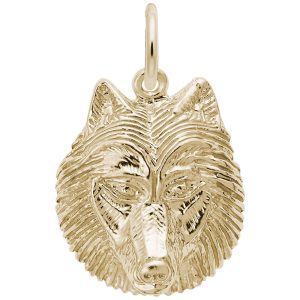 Wolf Head Charm