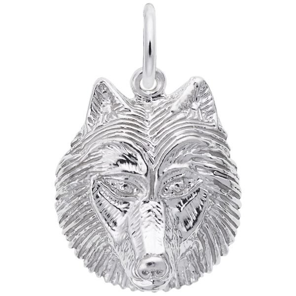 Wolf Head Charm