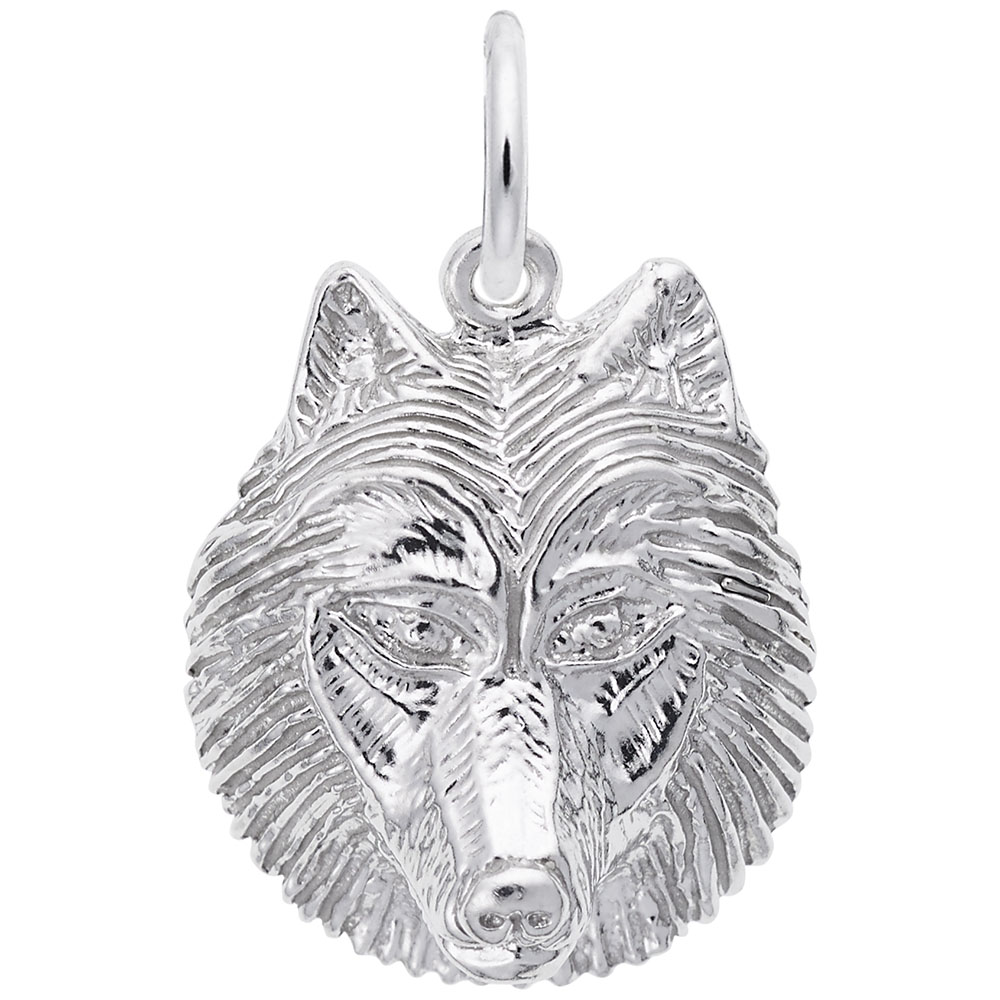 Wolf Head Charm