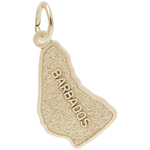 Barbados Map Charm