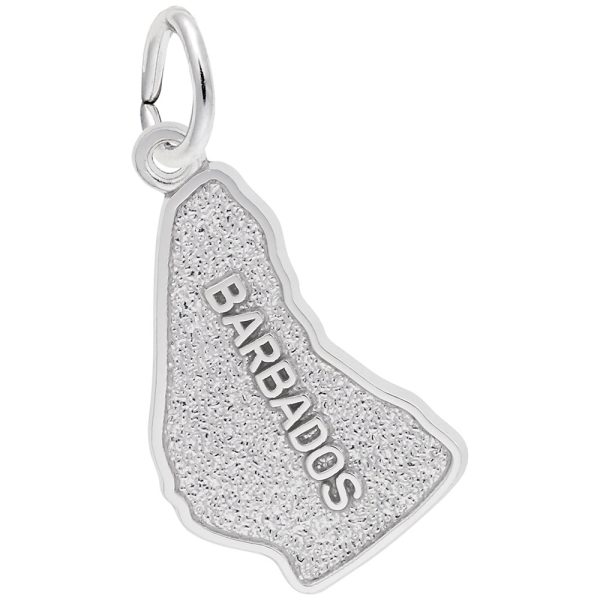 Barbados Map Charm