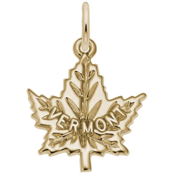 Vermont Maple Leaf Charm