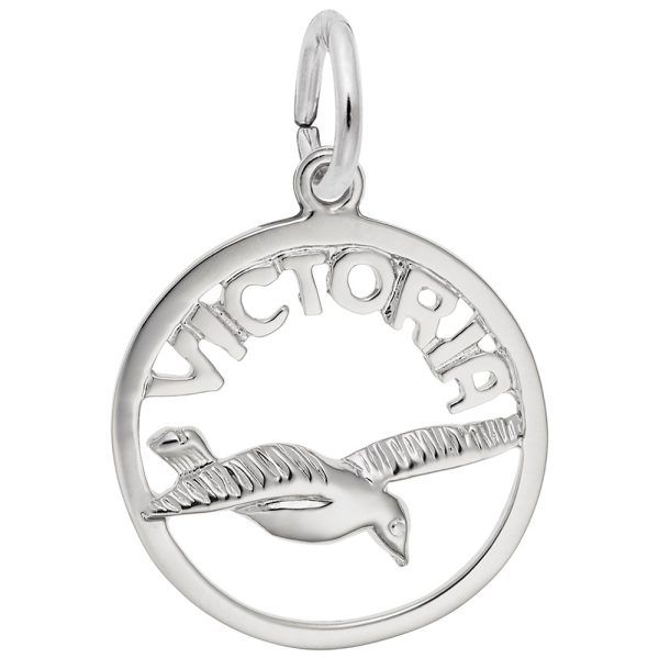 Victoria Bird Open Disc Charm
