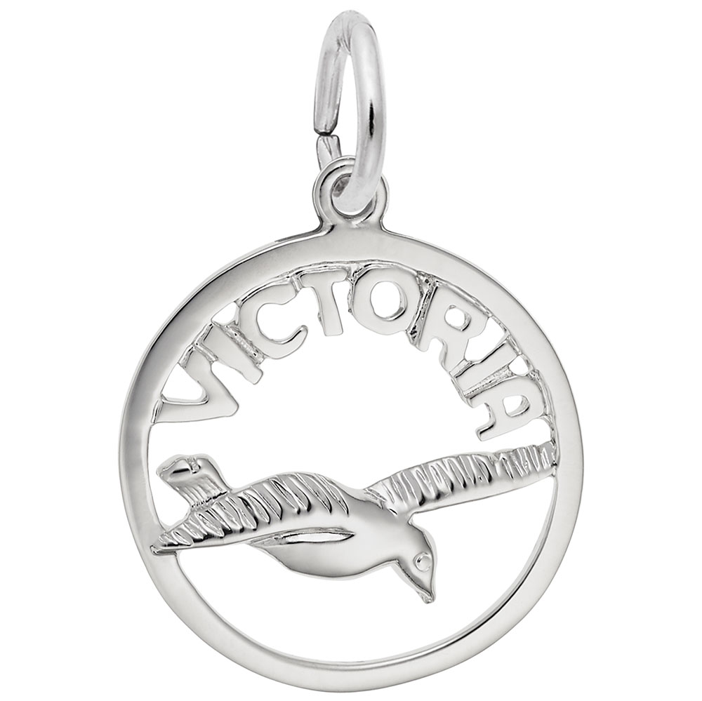 Victoria Bird Open Disc Charm - Image 1