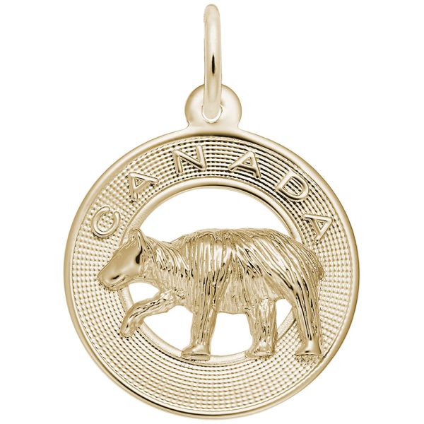 Canada Bear Ring Charm