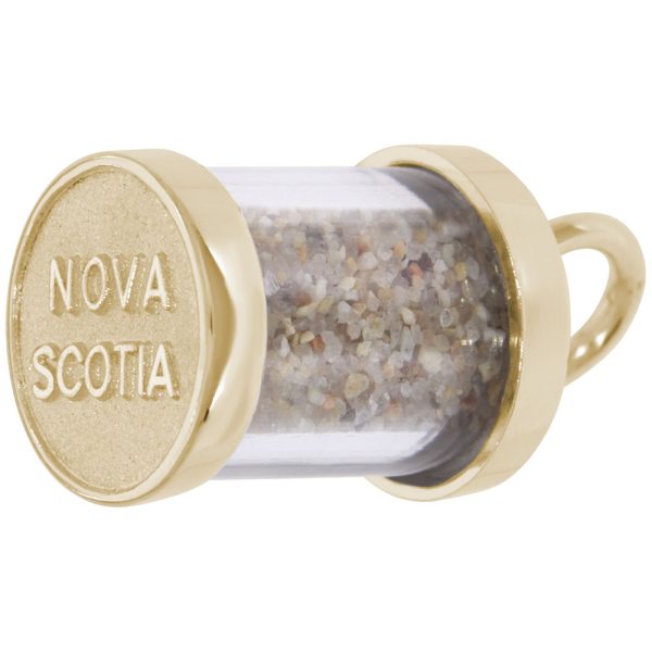 Nova Scotia Sand Capsule Pendant Charm