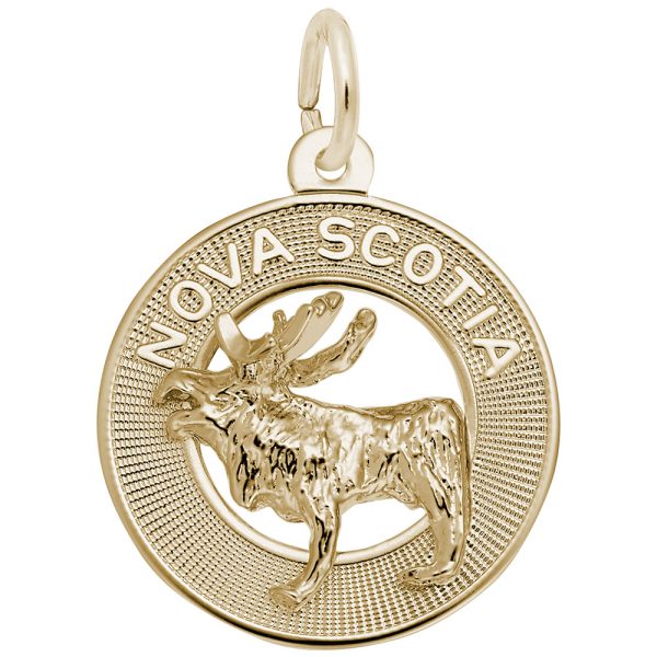 Nova Scotia Moose Ring Charm