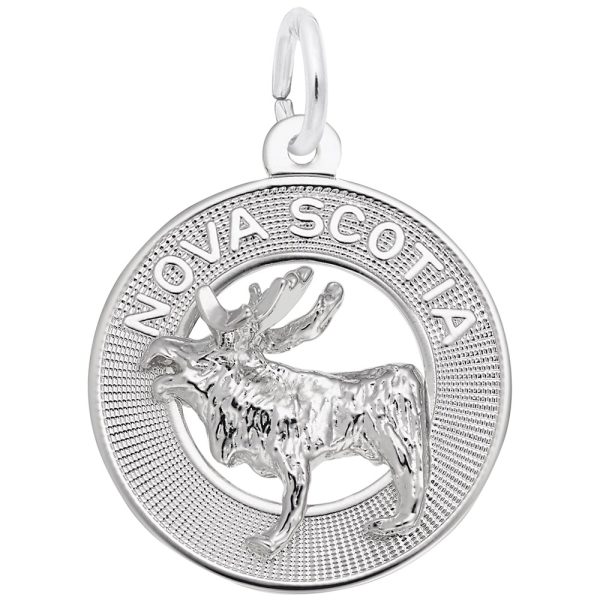 Nova Scotia Moose Ring Charm