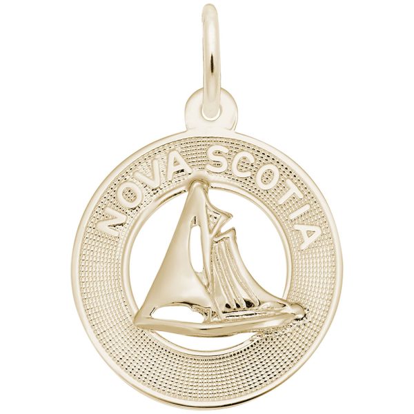 Nova Scotia Sailboat Ring Charm