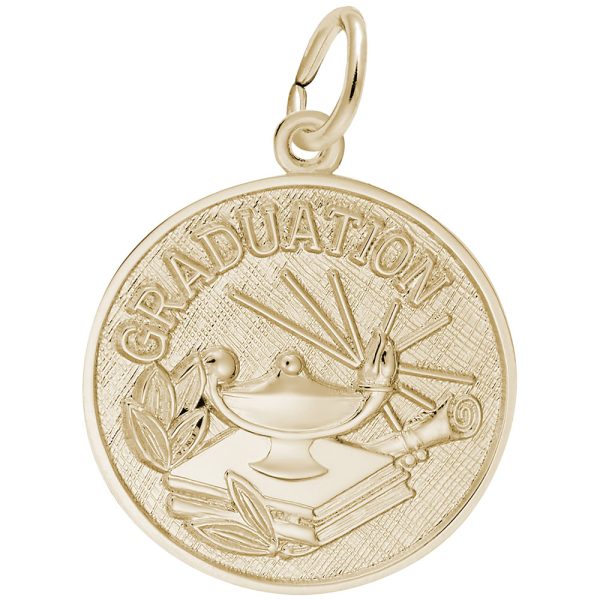 Graduation Lamp of Learning Disc Charm