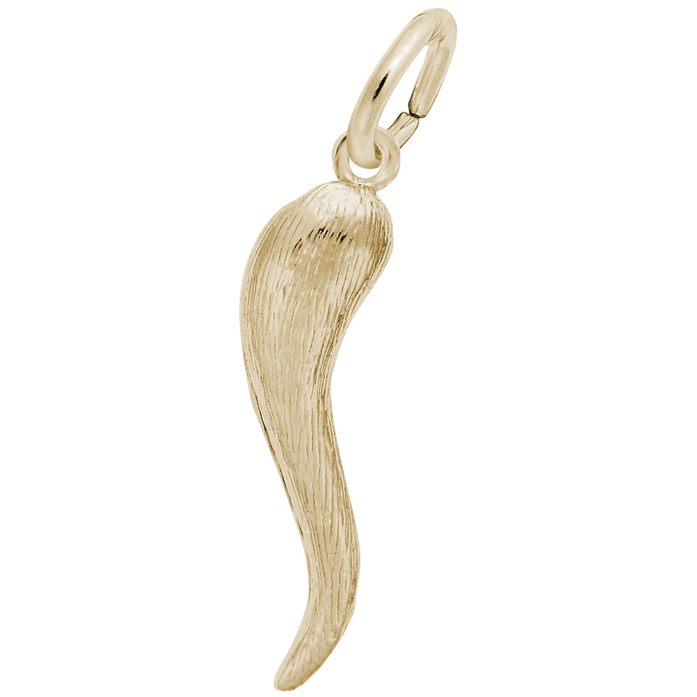 Textured Italian Horn Charm - Image 1