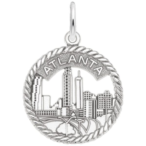 Atlanta Skyline Open Rope Disc Charm