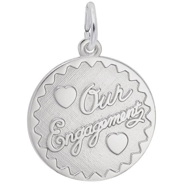 Our Engagement Disc Charm