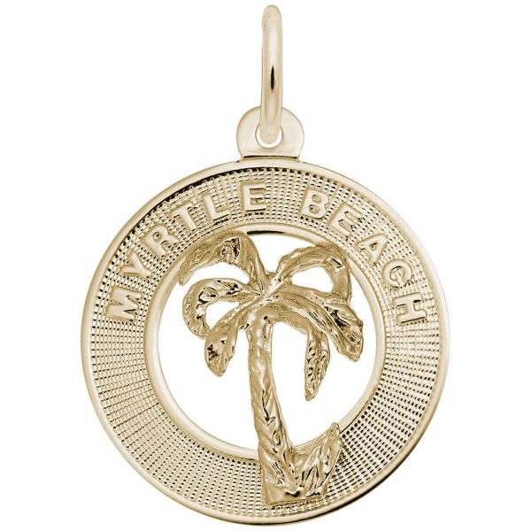 Myrtle Beach Palm Tree Ring Charm