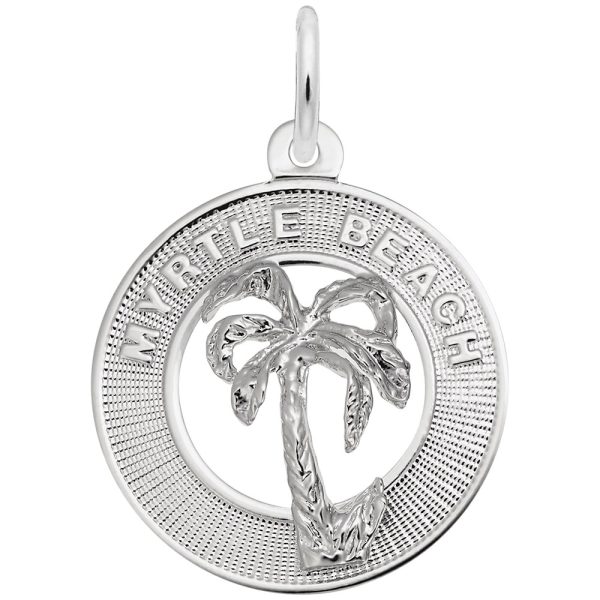 Myrtle Beach Palm Tree Ring Charm