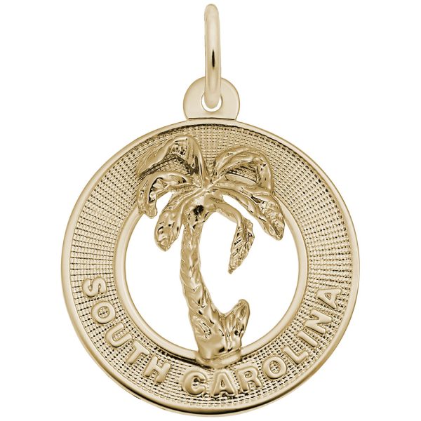 South Carolina Palm Tree Ring Charm