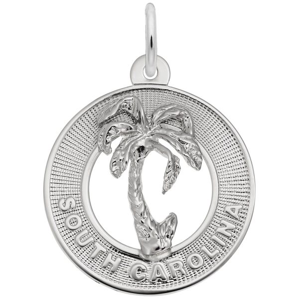 South Carolina Palm Tree Ring Charm