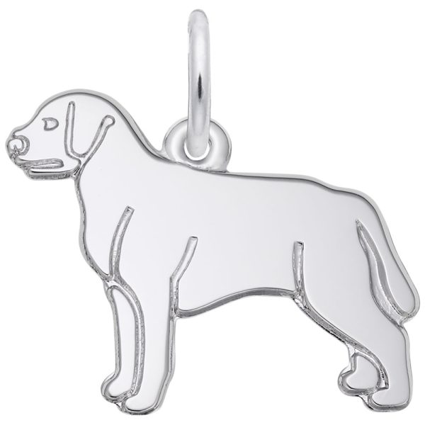 Flat Labrador Retriever Dog Charm