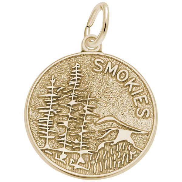 Smokies Mountain Scene Disc Charm