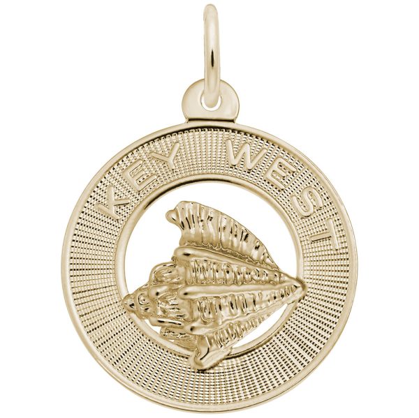 Key West Conch Shell Ring Charm