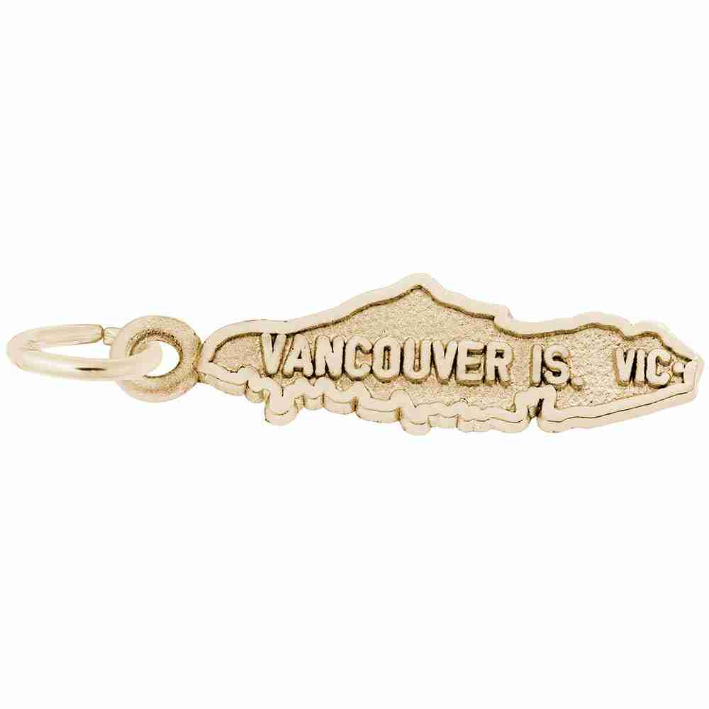 Vancouver Island Map Charm - Image 1