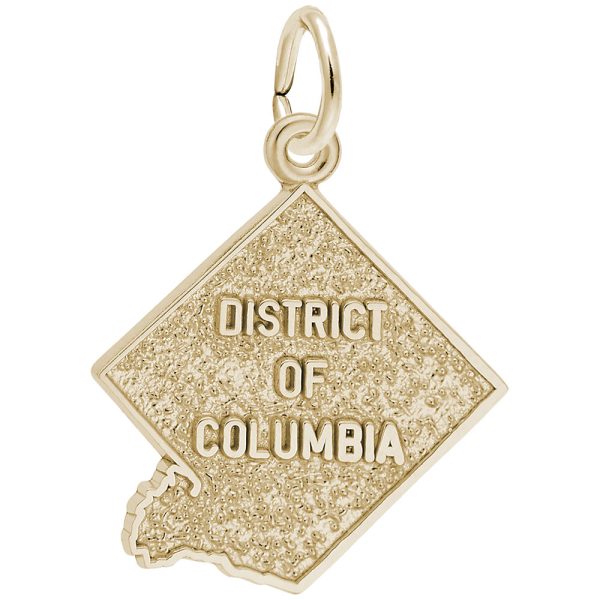 District of Columbia Map Charm