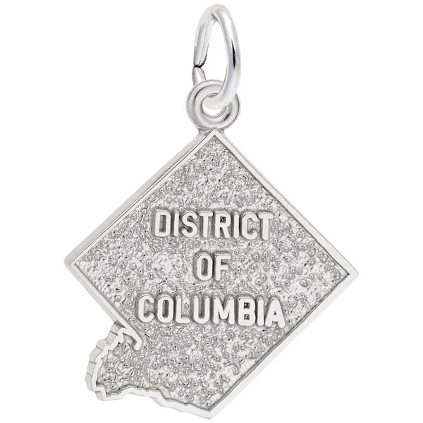 District of Columbia Map Charm