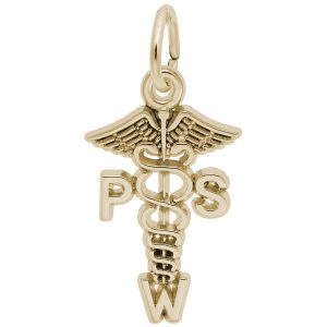 Psychiatric Social Worker Caduceus Charm