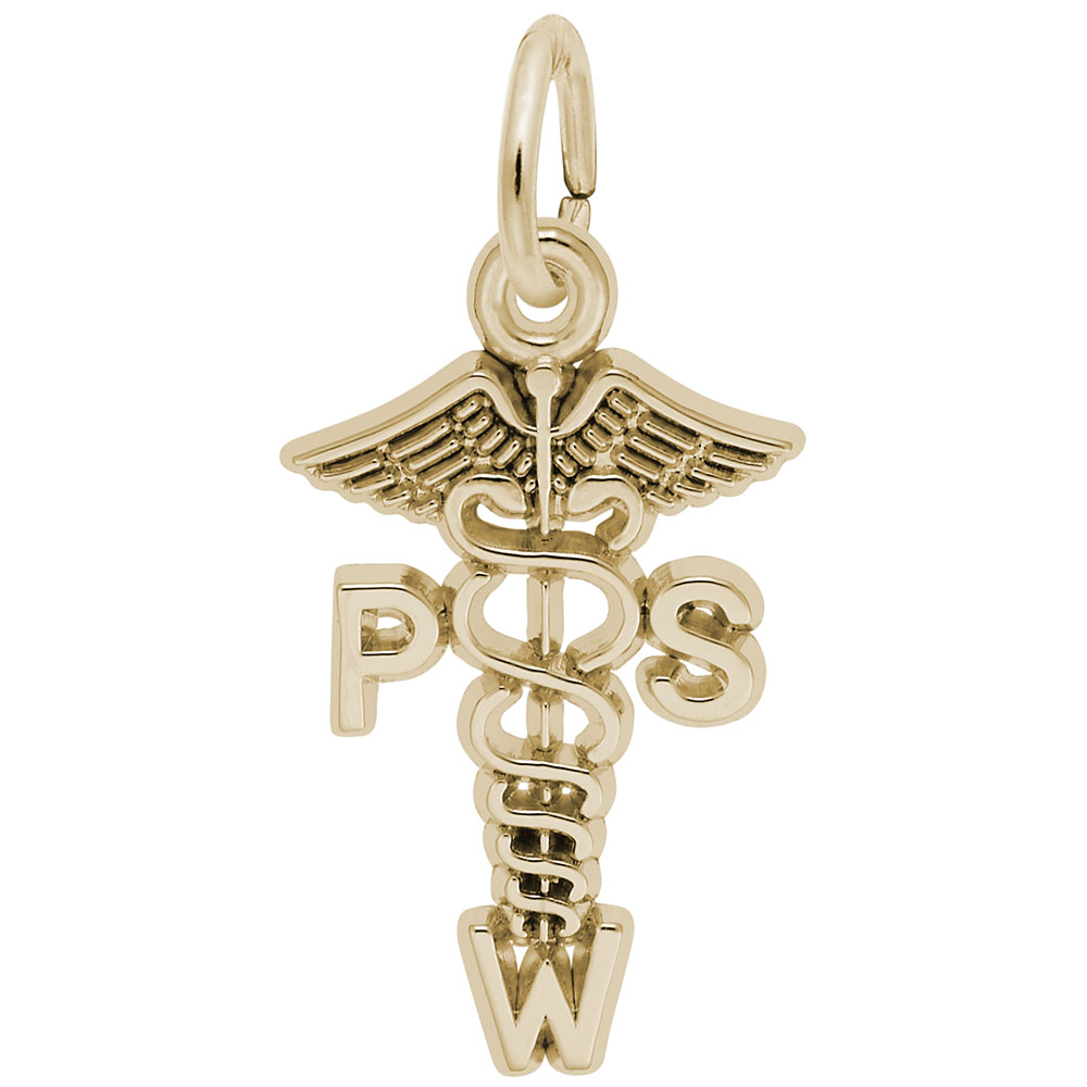 Psychiatric Social Worker Caduceus Charm