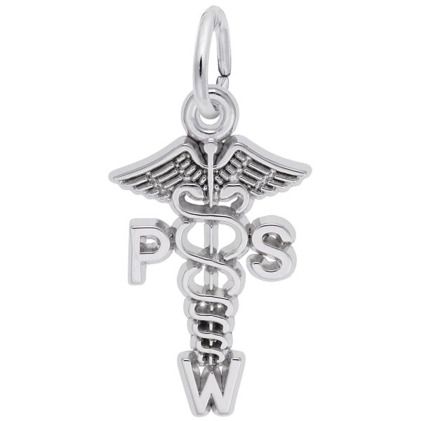 Psychiatric Social Worker Caduceus Charm