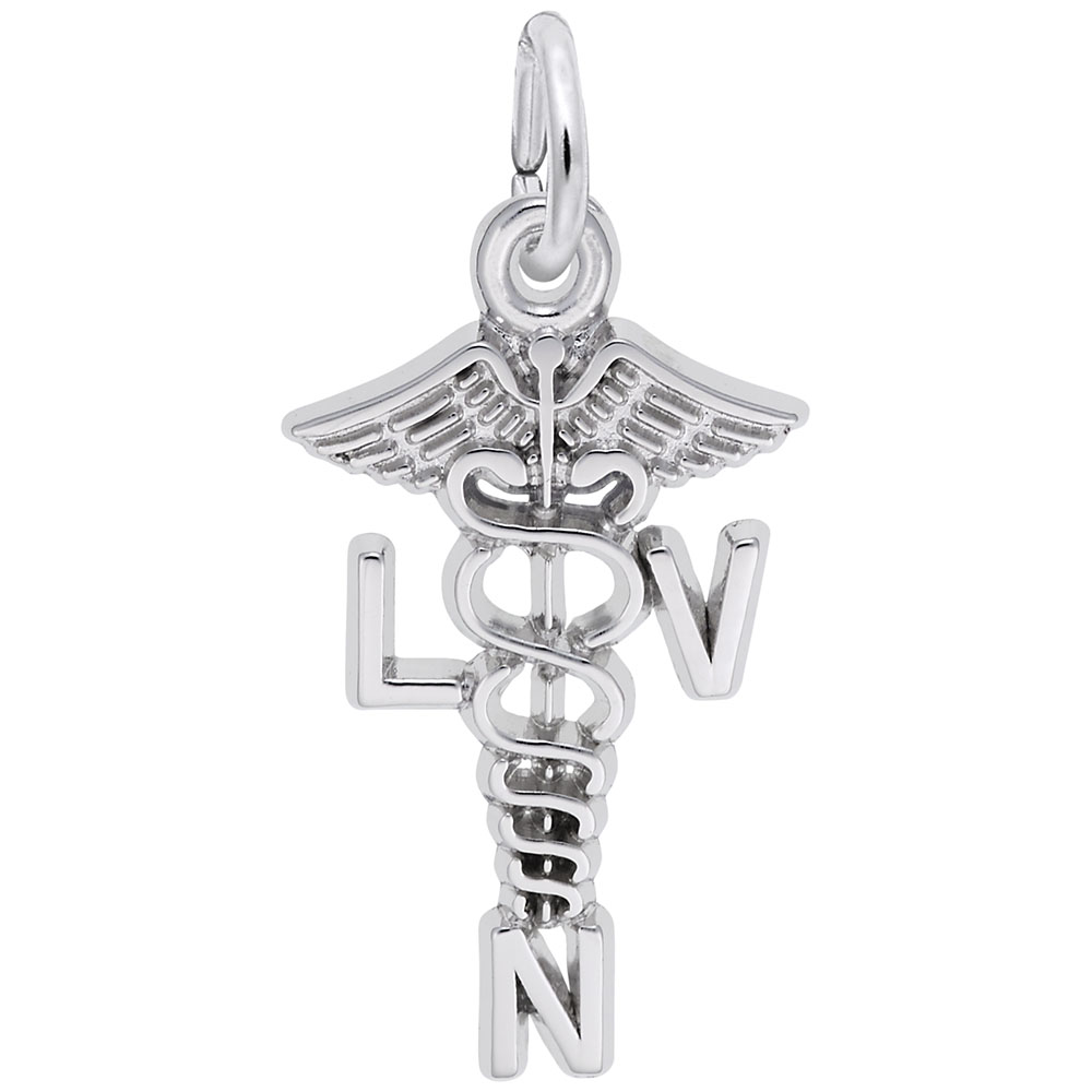Licensed Vocational Nurse Caduceus Charm - Image 1