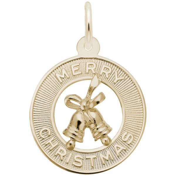 Merry Christmas Bells Disc Charm