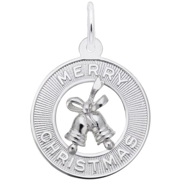 Merry Christmas Bells Disc Charm